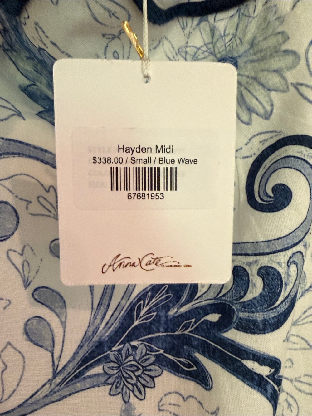 Anna Cate Hayden Midi dress Blue Wave - Picture 5 of 6